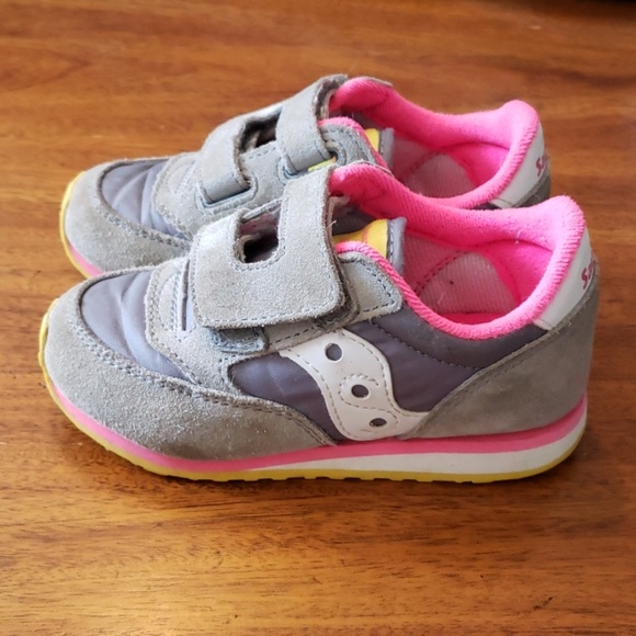 saucony jazz pink yellow